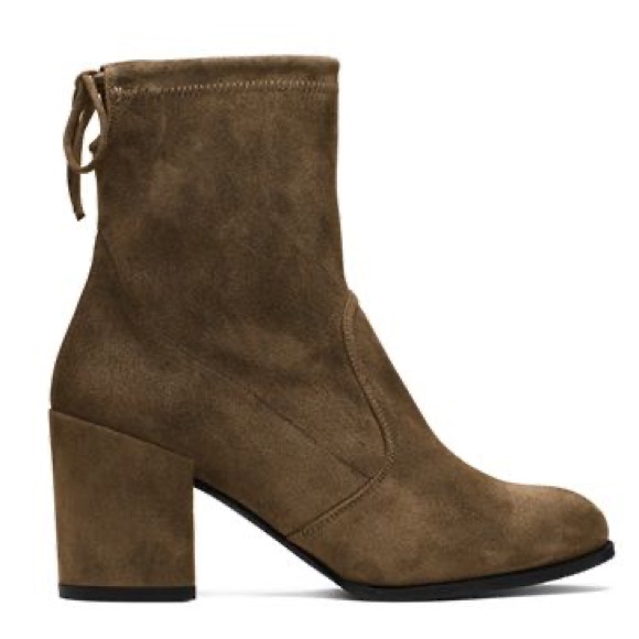 Stuart Weitzman Olive Shorty Suede Ankle Boots